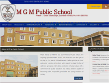 Tablet Screenshot of mgmschoolludhiana.com